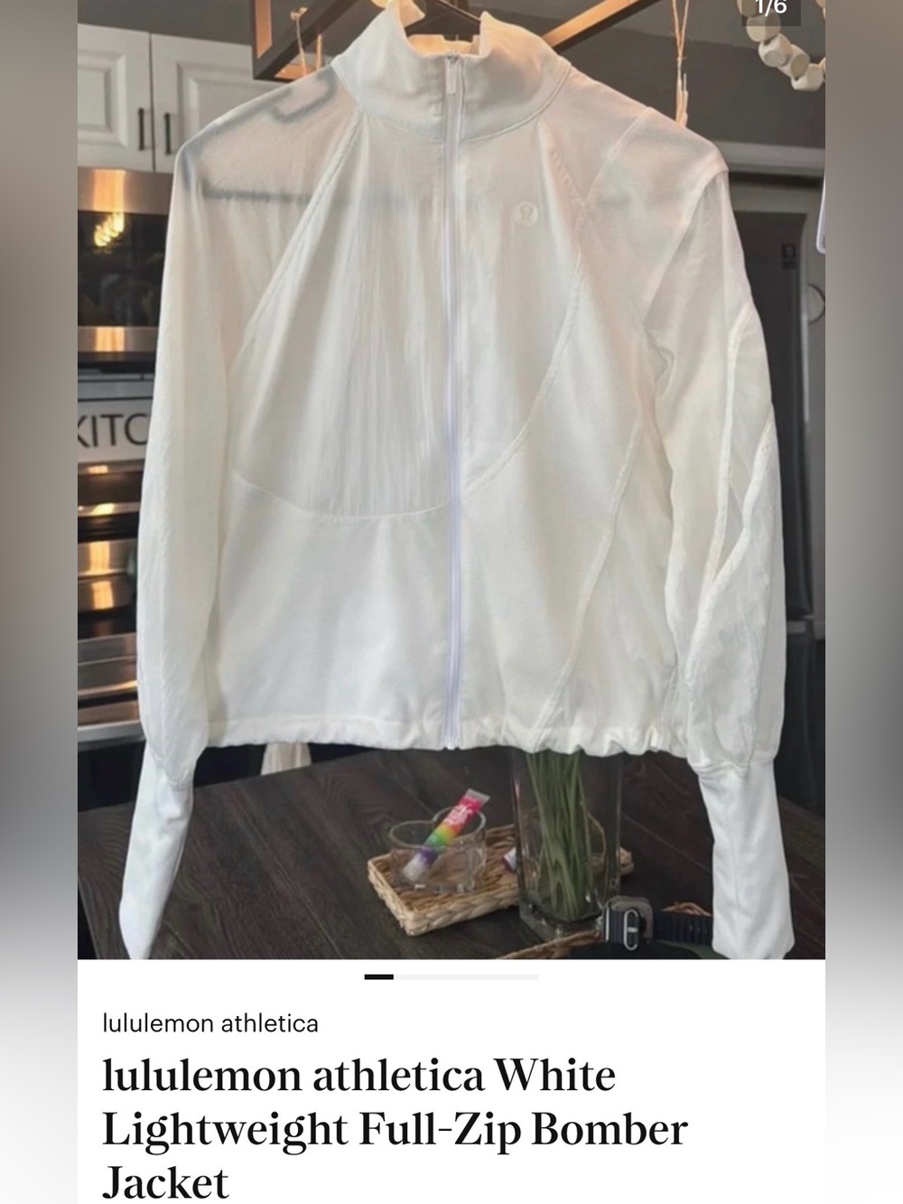 Bundle lululemon athletica White Full-Zip Athletic Jacket LOOK AT PICS